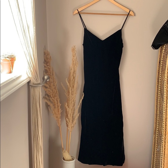 PAIGE Dresses & Skirts - PAIGE Denim Black Full Length 90’s Style Dress S